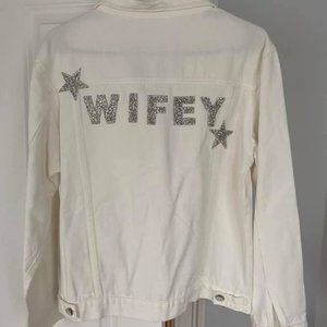 WIFEY Jean Jacket -- L/XL Never Worn